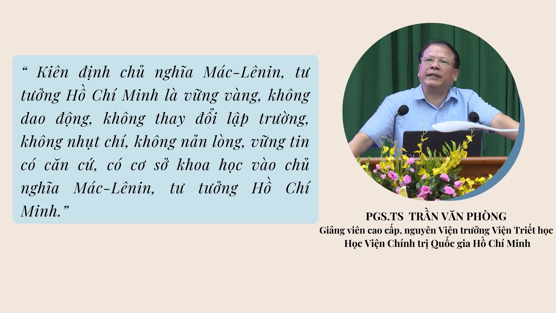bảo về nền tảng tư tưởng của đảng