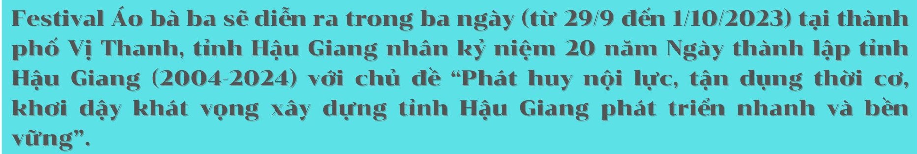 áo bà ba Hậu Giang 2023