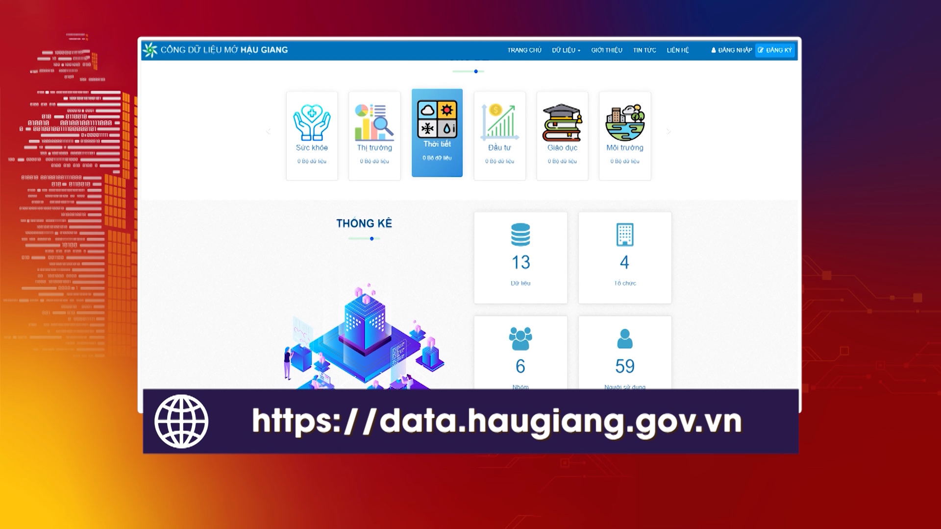 Cổng dữ liệu mở Hậu Giang