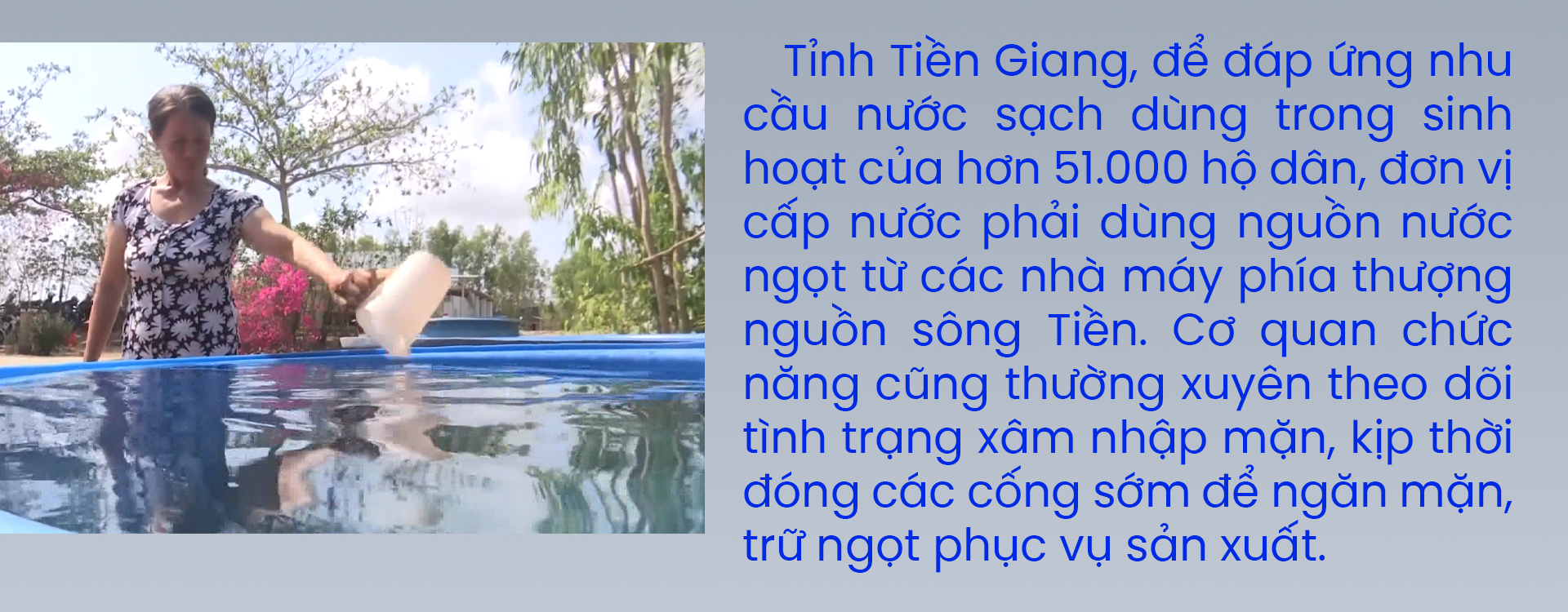 Tiền Giang đối phó hạn mặn