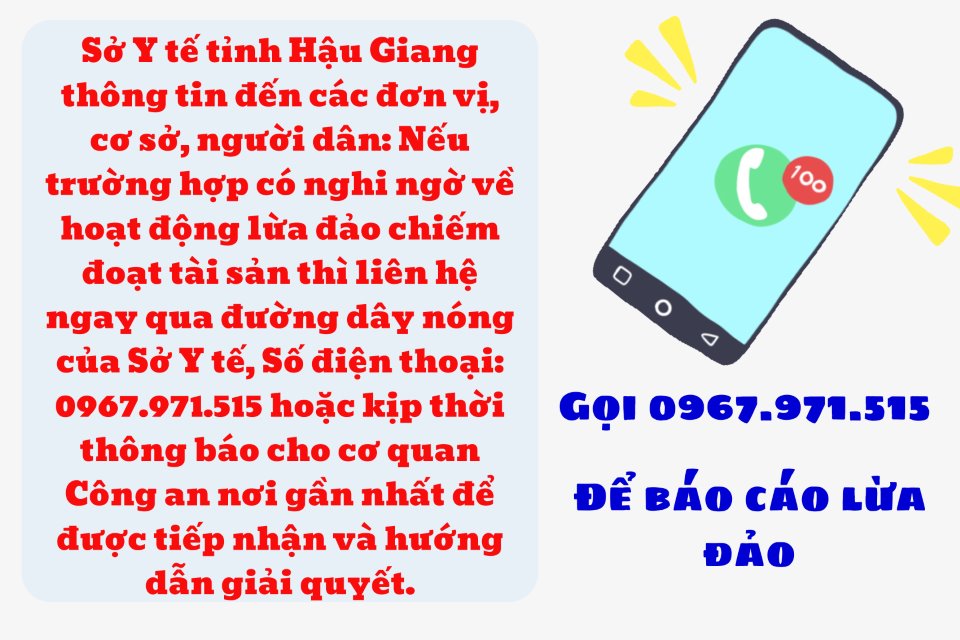 Khuyến cáo cảnh báo giả mạo văn bản của sở y tế tỉnh hậu giang 